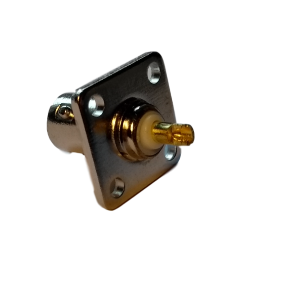 BNC connector chassisdeel vierkant - Afbeelding 2