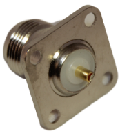 N connector chassisdeel vierkant - Afbeelding 2
