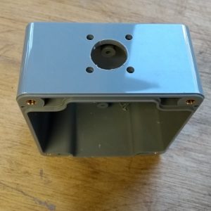 IP65 ABS behuizing 82x80x55, PL connector gaten
