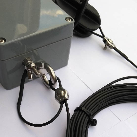 10/(15)/20/40/80 Endfed antenne kit, inclusief 100 Watt 1:49 Trafo - Afbeelding 3