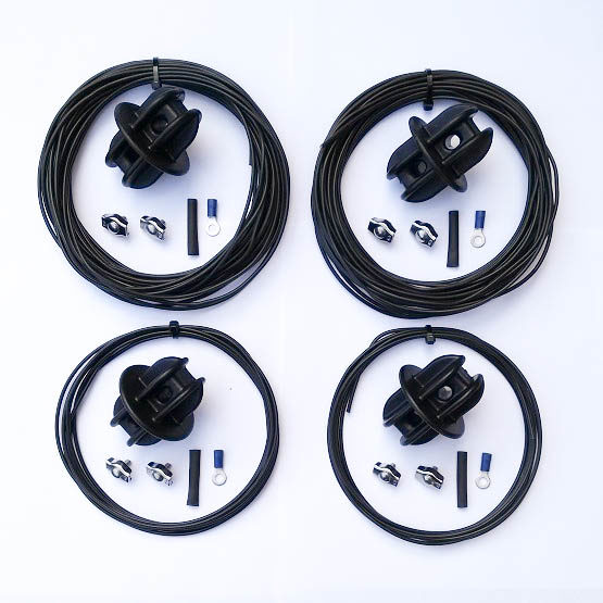 10/20 Meter band kattensnor dipool antenne kit, inclusief 150 Watt 1:1 Balun - Afbeelding 6